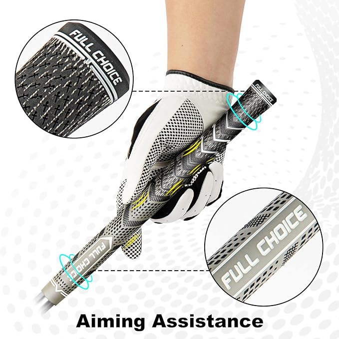 Cross Corded Golf Grips 13 Pack, Low Taper Design, Choose from 13 Grips or 13 Grips with All Kits, 3 Sizes 5 Colors Options, Multi-compound Hybrid Golf Club Grips, CG01 Series