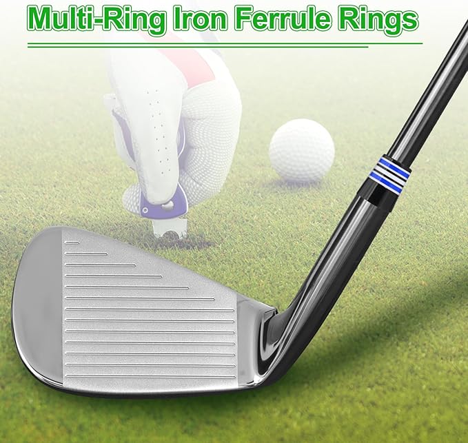 PATIKIL Golf Ferrules Tapered Golf Club Ferrules Multi-Ring Iron Ferrule Rings