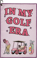 TUYUU Women Pink Golf Towel,Funny Towels for Golfer Bags with Clip,Mother Day Retirement Birthday Gifts for Ladies Grandma Mom Sister Aunt Golfer Sport Lover,Printed in My Golf Era
