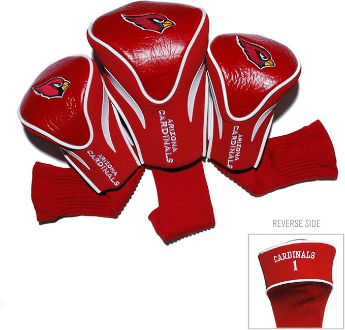 Team Golf NFL Numbered 1, 3, & X, Fits Oversized Drivers, Utility, Rescue & Fairway Clubs, Velour Lined for Extra Club Protection