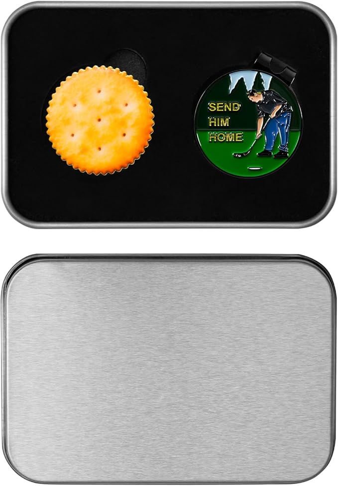 Golf Ball Markers with Hat Clip Box Set - Golf Gifts Golf Accessories for Men and Women Golfers