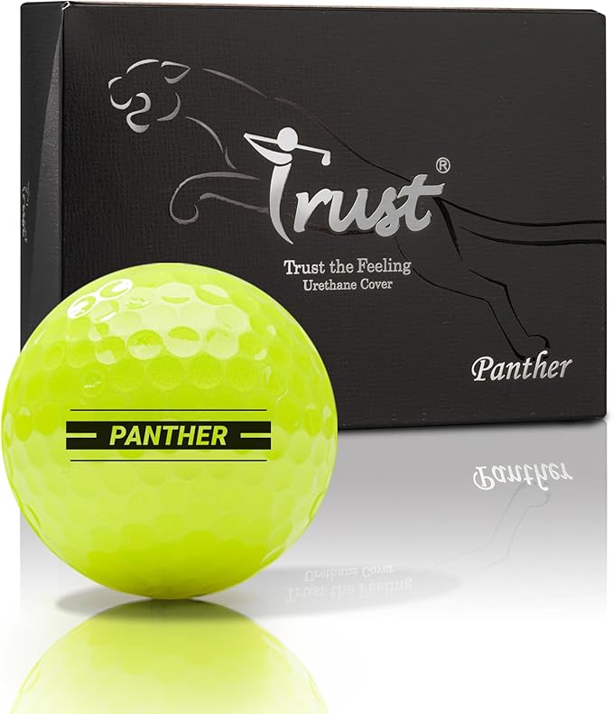 Trust Panther,Extra Thin Urethane Cover with Max COR Big Core,Soft & Elasticity Feel, Green Side Control with Distance
