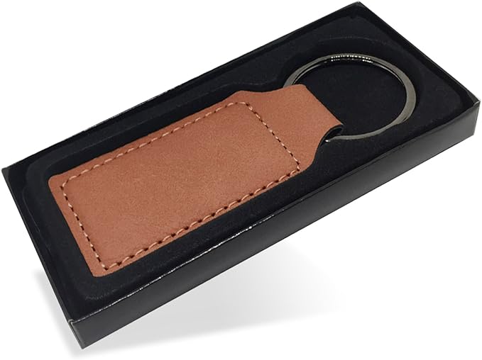 LaserGram Rectangle Keychain, Disc Golf, Personalized Engraving Included