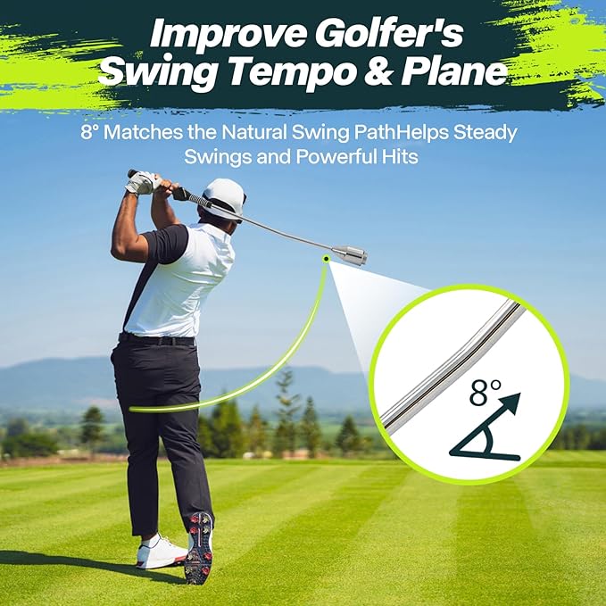 Golf Grip Swing Training Aid - Retractable Click Club Trainer Indoor Practice Warm Up Stick Flexible Telescopic Short Club Tempo Sound Release Trainer Devices