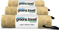 Desert Sand 3 Pack Golf Towel Set for Golf Bags with Clip, Plush Microfiber Nap Fabric, 16x16, The Original