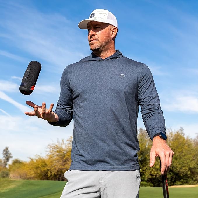 Sound+ GPS Bluetooth Golf Speaker Magnetic with Super Strong Magnet to Attach to Golf cart – IPX6 Waterproof – Power Bank to Charge Your Golf Accessories Makes This The Perfect Golf cart Speaker