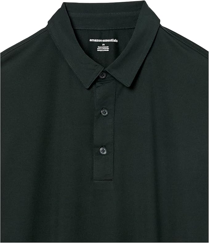 Amazon Essentials mens Slim-Fit Quick Dry Tech Stretch Lightweight Golf Polo Shirt