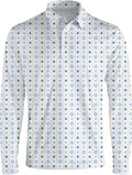 Men's Long Sleeve Golf Shirt Quick Dry 3 Button Work Fishing Outdoor Casual Collar Shirt