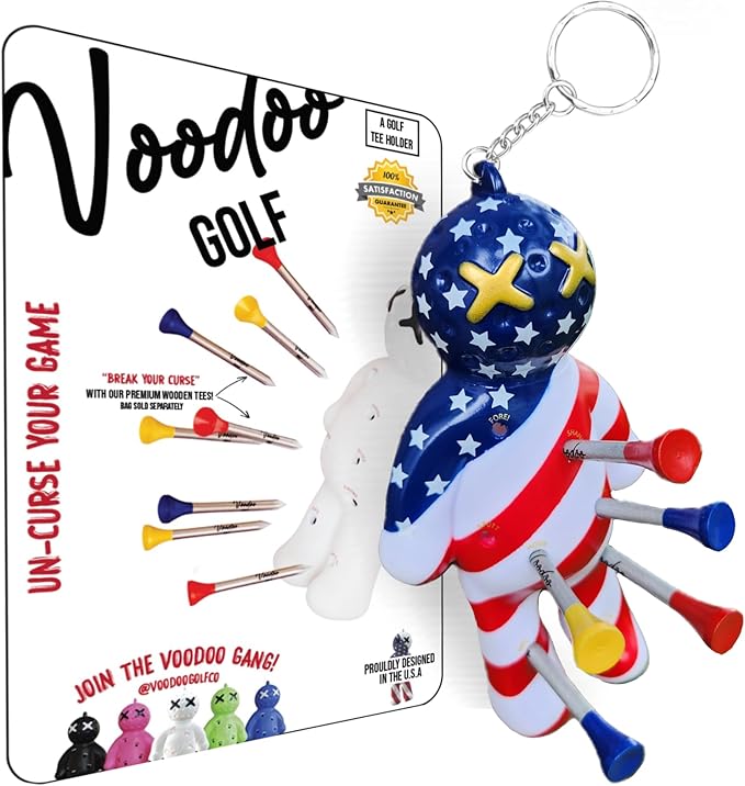 Ball Tee Holder | Novelty Keychain Accessory for Bag | Gifts for Men | Fits 3 1/4, 2 3/4, 1 1/2 Tees