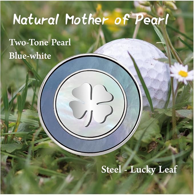 Golf Ball Marker Hat Clip with Pearl Ball Marker, Golf Gifts, Golf Accessories, Golf Ball Markers for Women