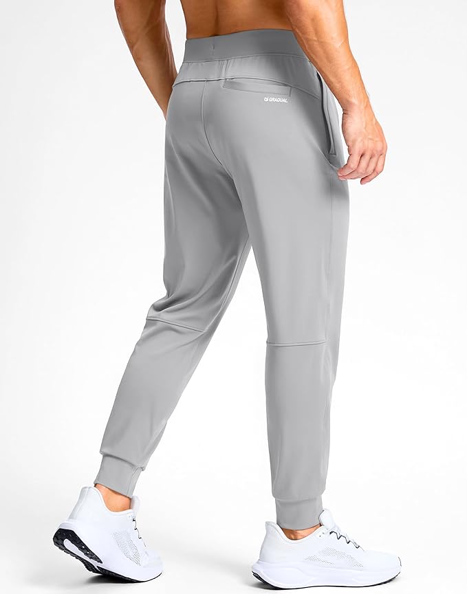 G Gradual Men's Golf Joggers Pants with Zipper Pockets Stretch Sweatpants Slim Fit Track Pants Joggers for Men Work Running