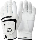 Wilson Men's Grip Plus Golf Gloves - White/Black