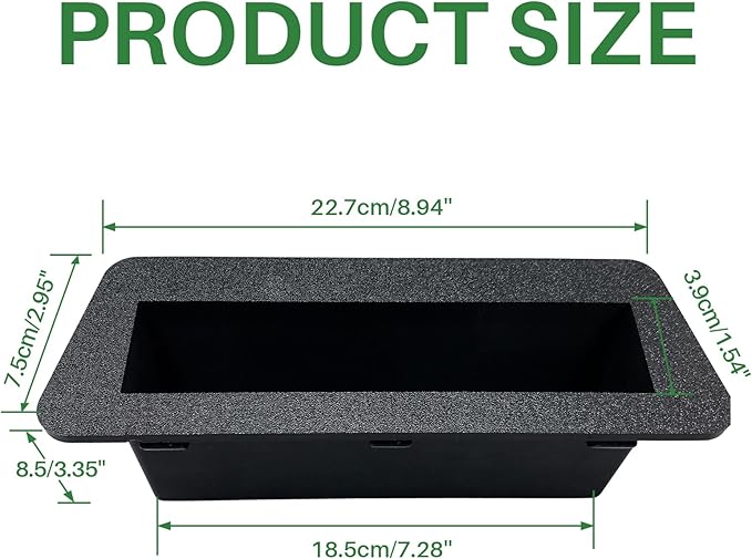 Golf Cart Phone Holder & Storage Tray for Evolution D2 Classic, Carrier & Forester, Large Capacity Storage Basket with Drain Hole, Evolution Golf Cart Accessories, Black