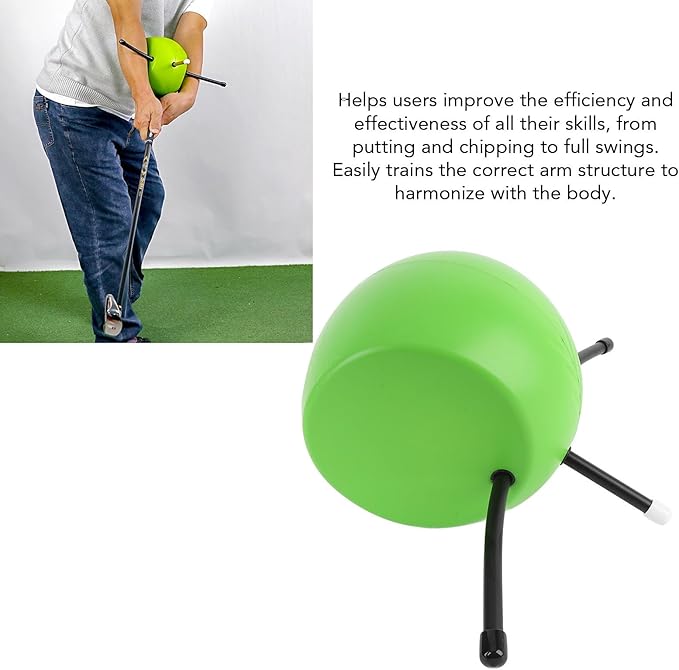 Denash Swing Trainer Aid Practice Ball, Portable Swing Trainer Aid Ball for Golf Swing Posture Training and Coordination