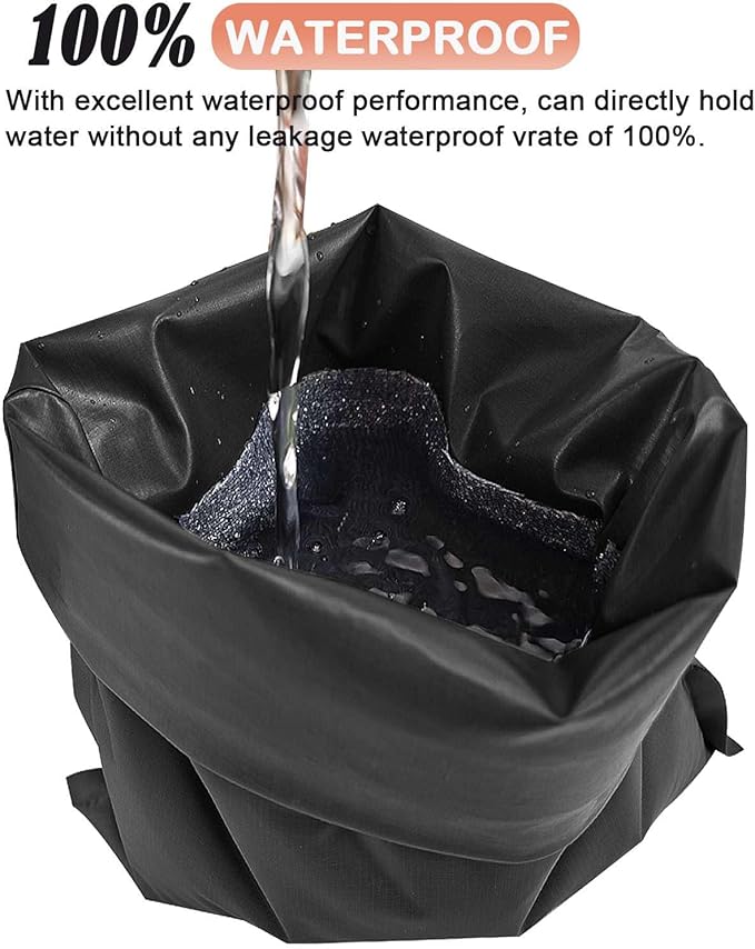 Golf Club and Ball Cleaning Pouch with Attached Towel, Waterproof Cleaning Bag for Cleaning Club Grooves, can Store Water, Detachable Clip