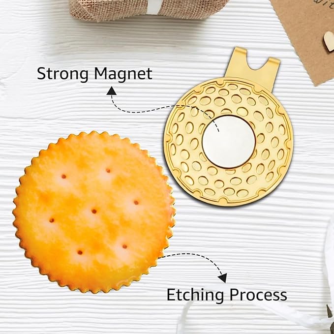 Artpreti Golf Ball Marker with a Standard Magnetic Hat Clip, Funny Golf Ball Marker Hat Clip for Men Women, Premium Golf Gifts for Men Women, Golf Accessories for Golf Lovers