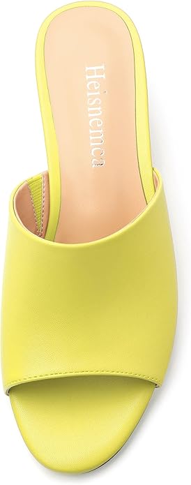 Wedge Sandals for Women Open Toe Wedge Heels Womens Matte High Heel Sandal Round Toe Heeled Wedge Sandals Slip on Casual shoes 2 inch