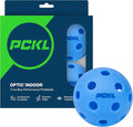 PCKL Optic Speed Pickleball Balls | Choose Indoor or Outdoor Pickleballs | USAPA Tournament Aproved | 4 Pack Crack-Resistant