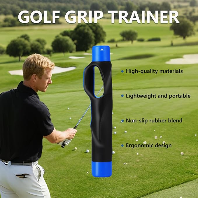 Golf Grip Trainer, Golf Training Grip, Golf Club Grips, Grip Trainer, Golf Grip, Attachment For Improved Hand Positioning On Golf Club
