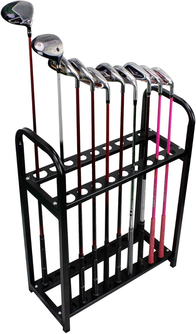 Crestgolf Acrylic Golf Club Organizers Golf Club Display Golf Putter Rack (18-hole)