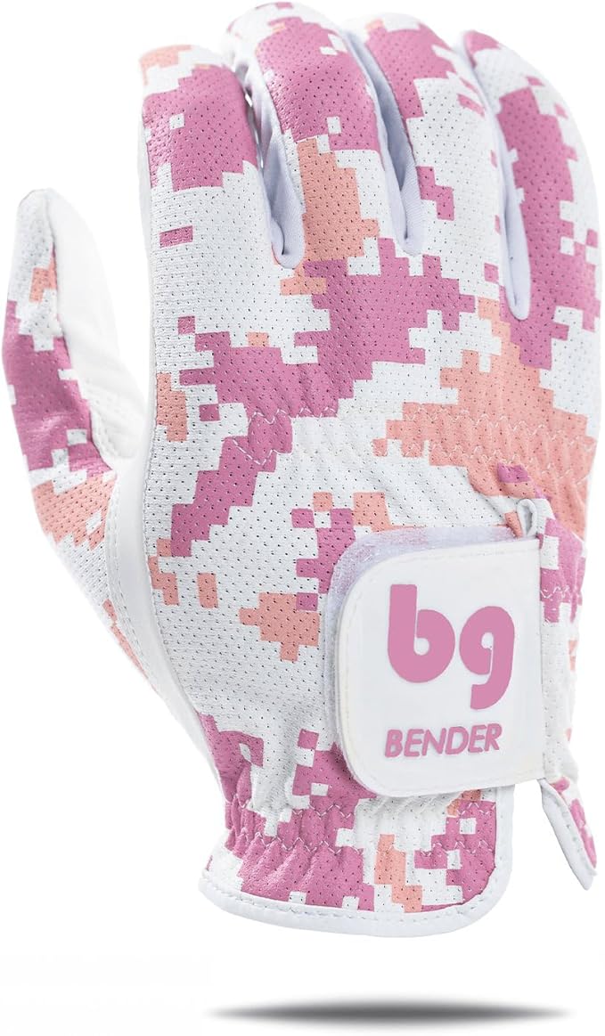 BG Bender - Mens Golf Glove, Durable Mesh Golf Gloves, Unique Golf Gloves