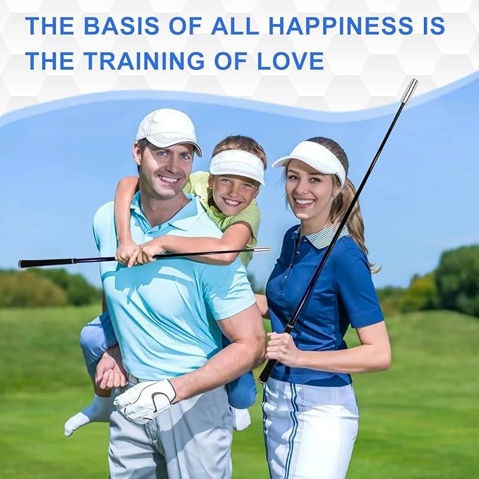 Golf Swing Trainer, Golf Swing Training Aid Warm up Stick for Improving Rhythm, Flexibility, Balance, Tempo, Speed, and Strength with 4 Adjustable Weights