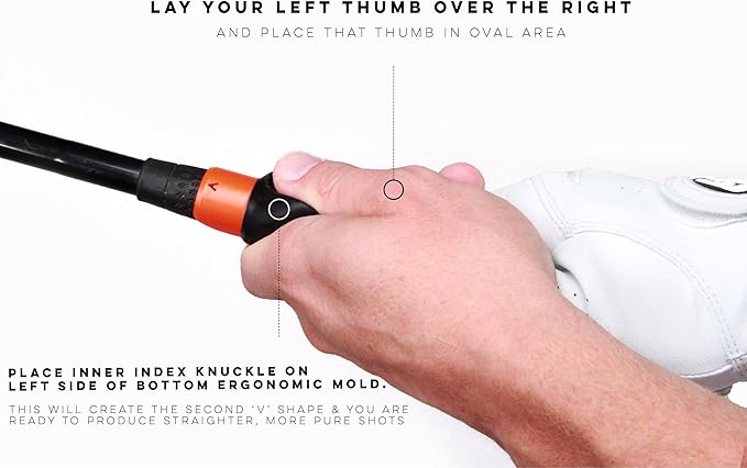 Links Golf Grip Trainer LH/RH Attachment for Improved Hand Positioning on Golf Club - Golf Swing Trainer