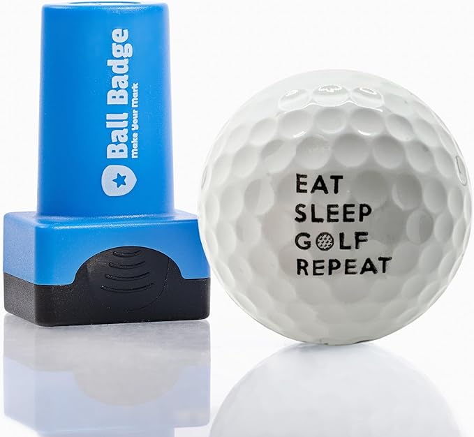 Ball Badge - Golf Ball Stamp (The Golf Series), Golf Ball Marker, Reusable Golf Ball Marking Tool to Identify Golf Balls