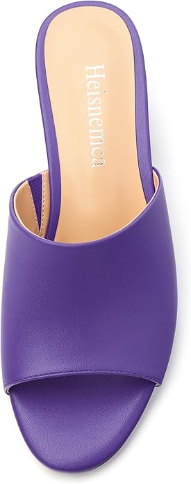 Wedge Sandals for Women Open Toe Wedge Heels Womens Matte High Heel Sandal Round Toe Heeled Wedge Sandals Slip on Casual shoes 2 inch