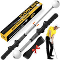 Retractable Golf Swing Trainer, Golf Training Aid & Golf Grip Trainer for Right-Handed Golfer, Strength & Tempo Stick Training, Golf Accessories for Beginners Chipping Hitting Practice