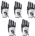 HIRZL Trust Control 2.0 Golf Gloves, All Weather Mens Golf Glove, White/Black, Kangaroo Leather Palm, Cabretta Leather Backhand, Trusted by Pro’s, Sweat Free, Ultimate Grip