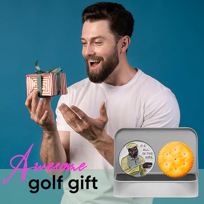 Golf Ball Markers with Hat Clip Box Set - Golf Gifts Golf Accessories for Men and Women Golfers
