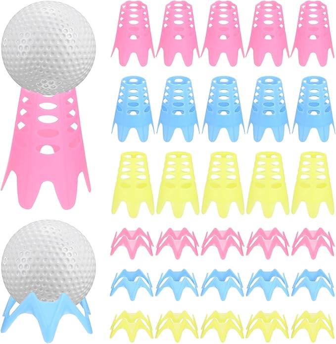 Golf Simulator Tees - Plastic Golf Tees Use for Home & Outdoor & Indoor Driving Range & Winter Turf - Pack of Mat Tees