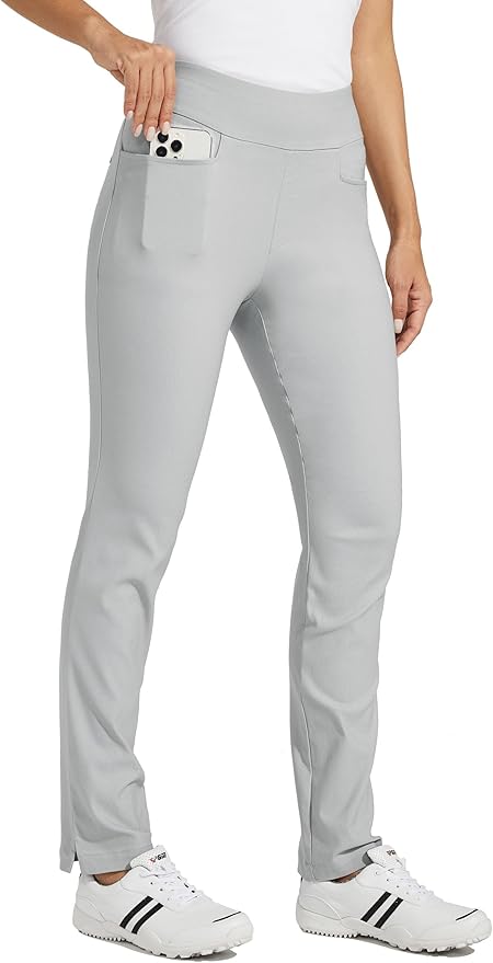 WILLIT Women's Golf Pants 3 Pockets Stretch Casual Pull on Pants Quick Dry Hiking Travel Pants