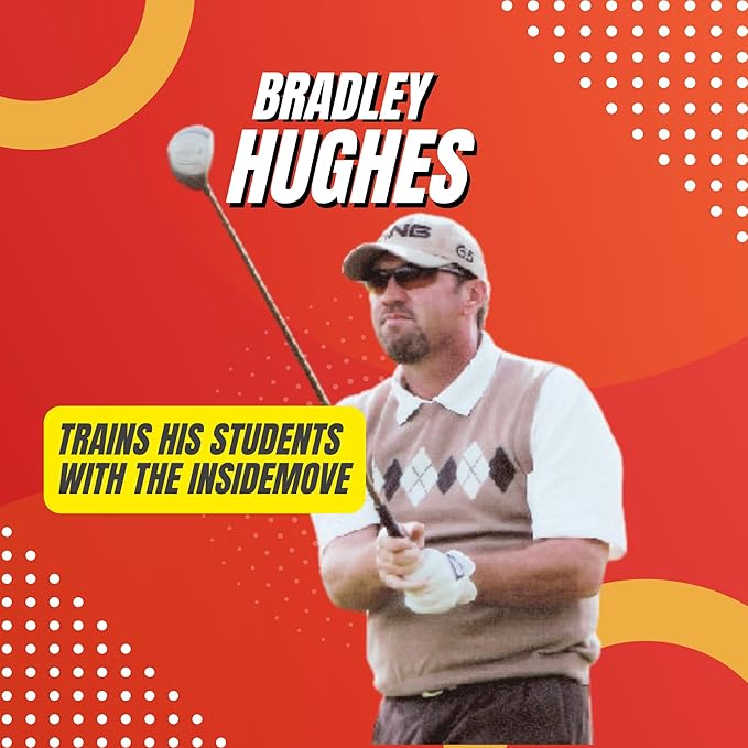 Golf Swing Training Aid - Endorsed by Bradley Hughes, Teaches Correct Swing Plane – Tempo - Alignment – Hit a Perfect Draw -Putting -Practice Indoor/Outdoor -Made in USA.
