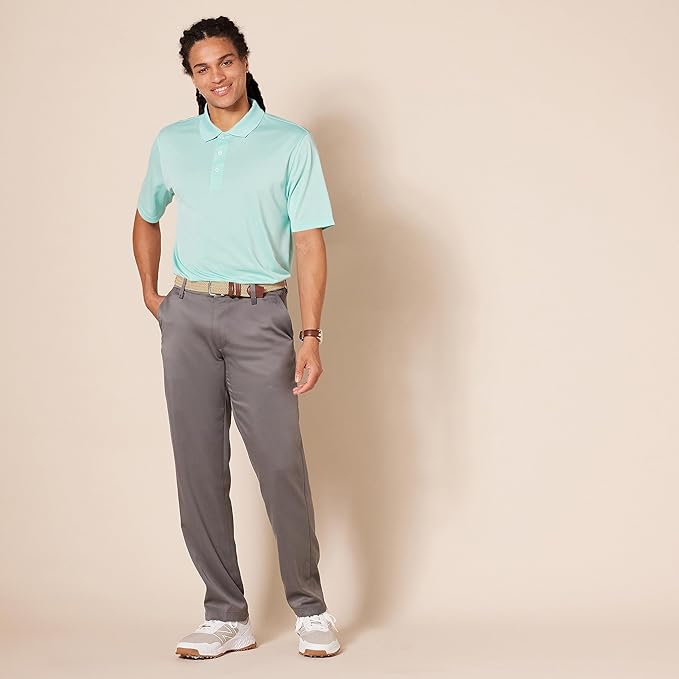 Amazon Essentials Mens Golf Polo Shirt, Moisture-Wicking Quick Dry, Short Sleeve