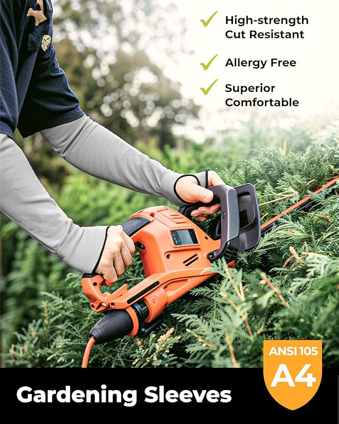 Ultra-Comfort Cut Resistant Sleeves for Thin Skin and Bruising, Cooling Protective Arm Sleeves for Gardening, Farming, Yard