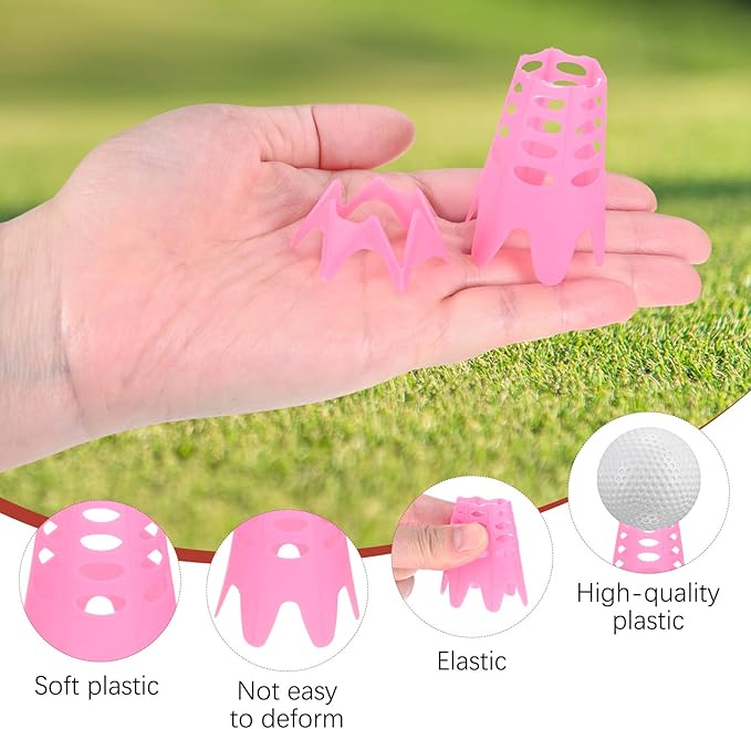 Golf Simulator Tees - Plastic Golf Tees Use for Home & Outdoor & Indoor Driving Range & Winter Turf - Pack of Mat Tees