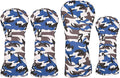 Golf Builder Blue Camouflage Golf Club Driver Fairway Wood Hybrid Head Cover Camou 1 3 5 UT Cover