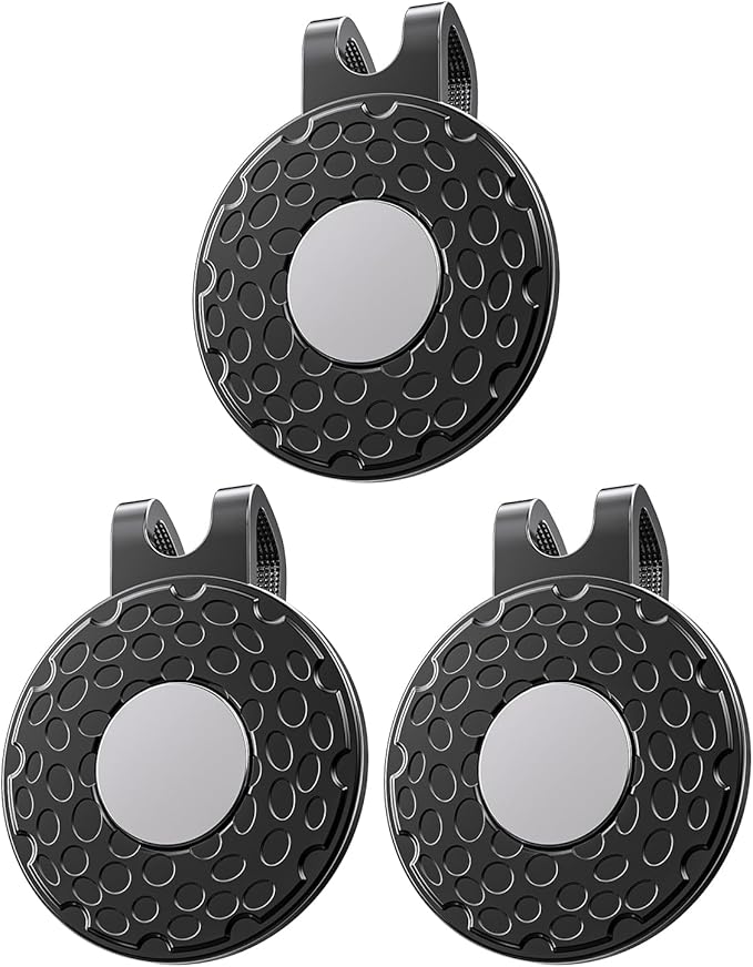 GreenHaven Golf Hat Clips Magnetic Golf Ball Marker Holders for Golf Hats Caps Pants Gloves Bags Visors Belts Nickel-Plated Alloy Clips for Metal Golf Ball Markers (Ball Marker Not Included)