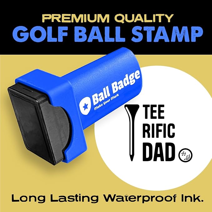 Ball Badge - Golf Ball Stamp (The Icon Series), Golf Ball Marker, Reusable Golf Ball Marking Tool to Identify Golf Balls