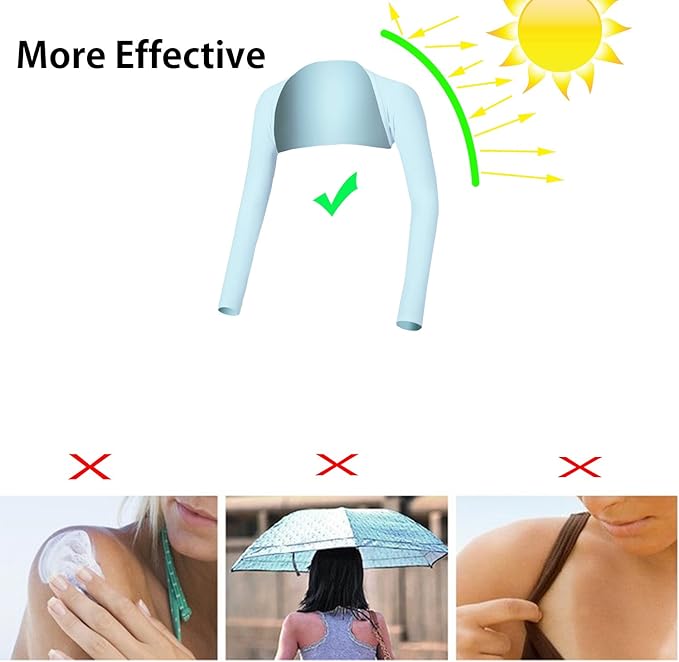 Advanced Cooling Shawl Arm Sleeve Sun Protection Comfortable & Breathable for Women Men