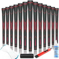 CHAMPKEY Premium Rubber Golf Grips 13 Pack | High Traction and Feedback Rubber Golf Club Grips | Choose Between 13 Grips with 15 Tapse and 13 Grips with All Kits