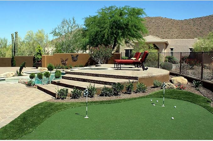 Golf Putting Green - 7FT x 48FT Indoor/Outdoor Training Mat, Synthetic Fake Grass for Baseball, Football, Gym Sports