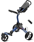 Alphard Electric Golf Cart with Remote - Cybercart Electric Golf Caddy, Motorized Golf Caddy w Accessories - Cup Holder, Umbrella Holder, Anti-tip Wheels, Phone Holder, Magnetic pad - Compact Folding
