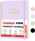 Fitness Journal Workout Planner for Women & Men, A4 (8.5" x 11") Workout Journal Log Book Planner Gift for Track Gym Essentials, Home Workouts, Track Progress, Achieve Wellness Goals, Purple