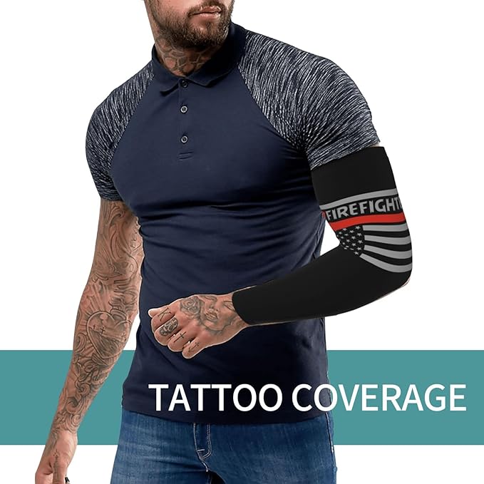 Flag Arm Sleeves Filipino Flag Compression Arm Sleeves for Men Women Tattoo Cover Up Cooling Arm Sleeve 1 Pair