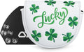 Golf Mallet Putter Cover Head Cover, Magnetic Closure Lucky Clover Design Premium Leather Golf Headcovers Golf Mallet Putter Cover Fits for OZ1 MEZZ 1 MEZZ1 MAX Putter
