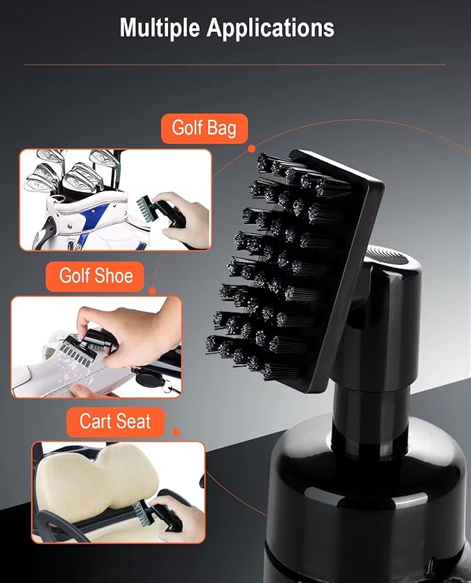 Premium 2-in-1 Golf Club & Groove Cleaner Brush