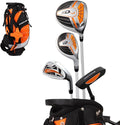 Precise XD-J Kids Golf Clubs Set – Boys’ & Girls’ Junior Golf Set with Lightweight Graphite Shafts, Hybrid, Putter & Stand Bag